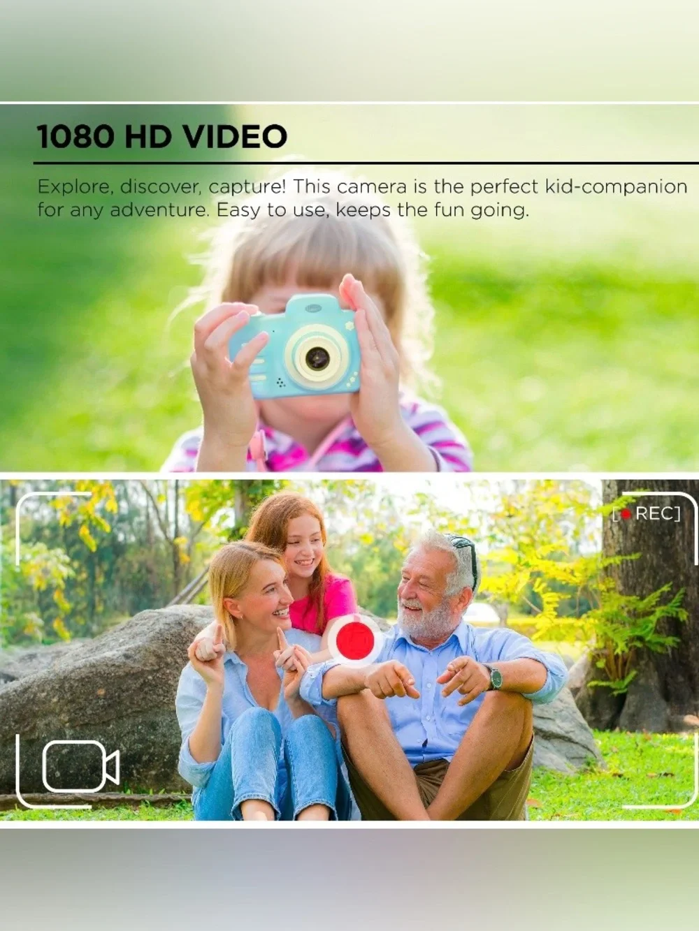NIB Merkury KinderPhoto Digital Camera for Kids - Blue